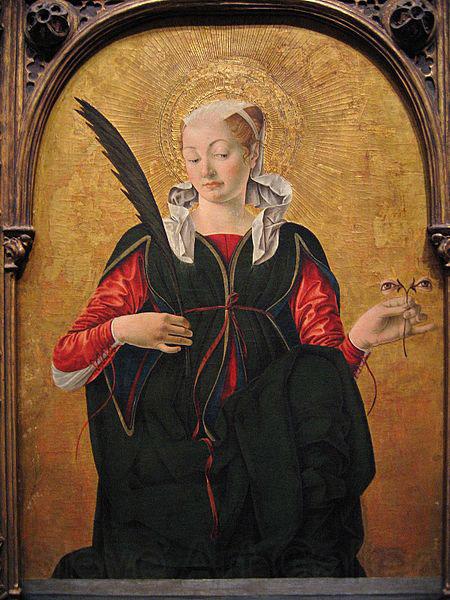 Francesco del Cossa Saint Lucy Norge oil painting art